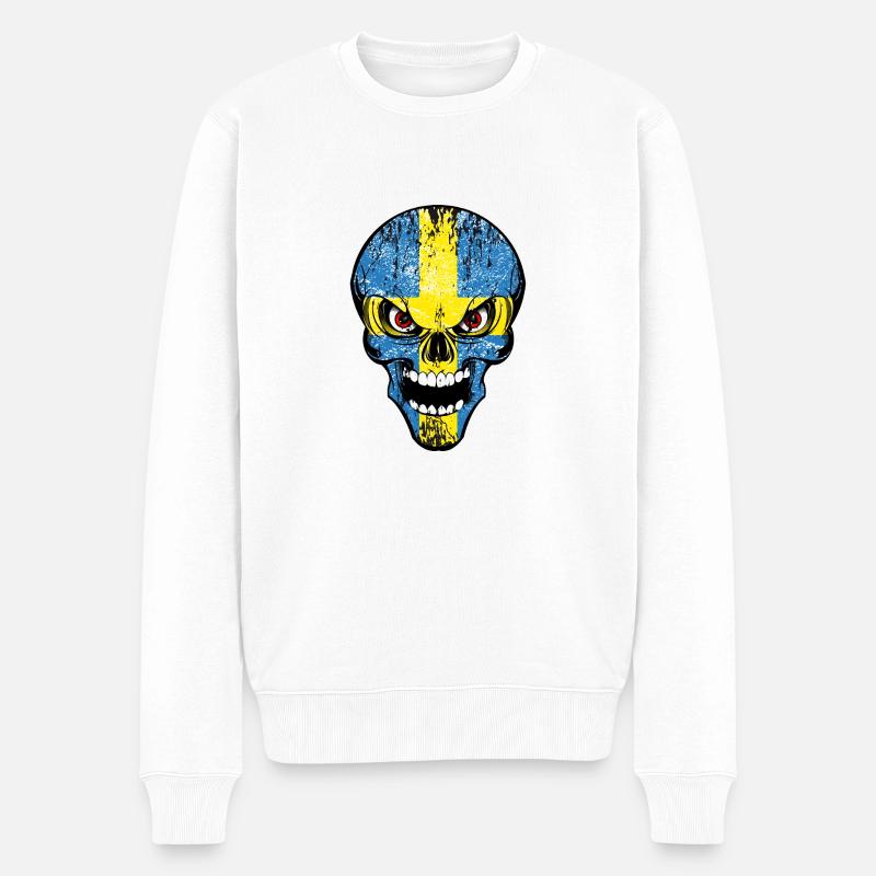 swedish crane - Pull Premium bio Homme - blanc