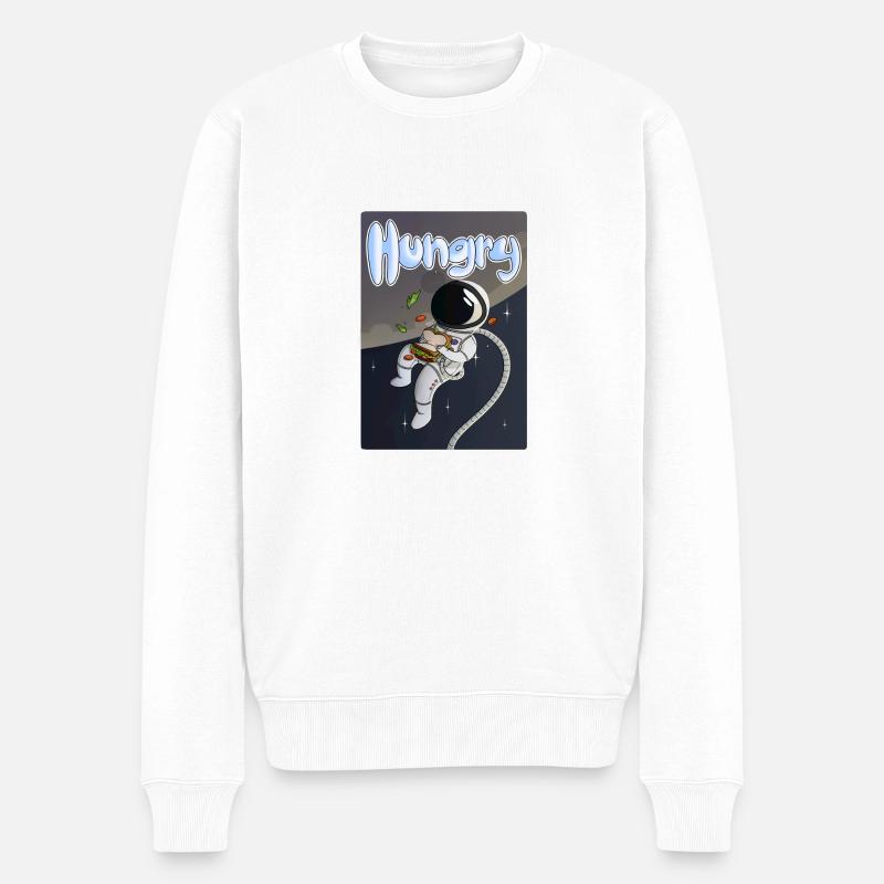 Astronaute « Hungry » - Pull Premium bio Homme - blanc