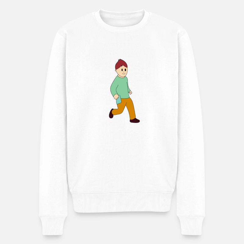 marche - Pull Premium bio Homme - blanc