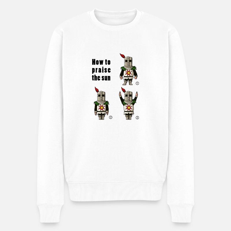 Praise the sun - Pull Premium bio Homme - blanc