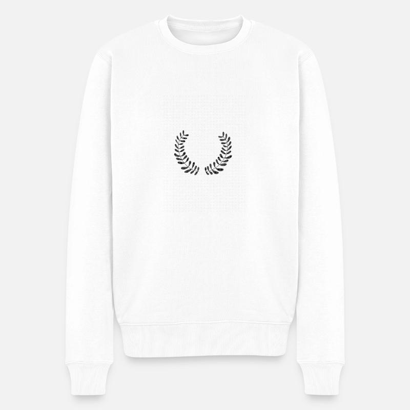 Feuilles - Pull Premium bio Homme - blanc