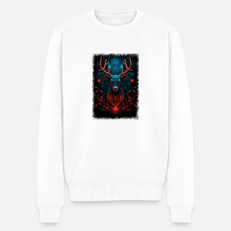 statement christmas for girls joke - Männer Premium Bio Pullover - Weiß