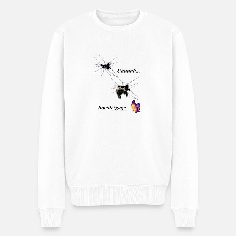 love 1 - Männer Premium Bio Pullover - Weiß