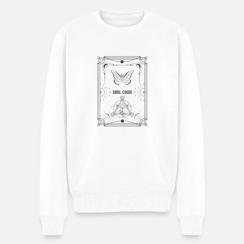 Soul Guide - Männer Premium Bio Pullover - Weiß