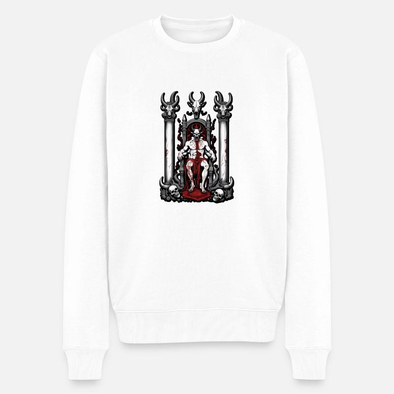 Satanic MDCCCXCII - Männer Premium Bio Pullover - Weiß