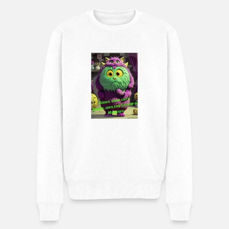 Halloween 4 - Männer Premium Bio Pullover - Weiß