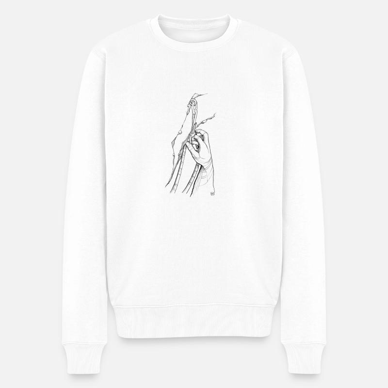 Sûr - Pull Premium bio Homme - blanc