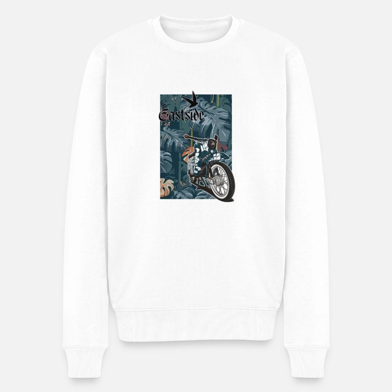 Schwalbe KR51/1 // Illustration - Männer Premium Bio Pullover - Weiß