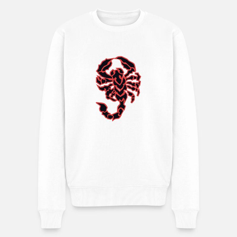 skorpion - Pull Premium bio Homme - blanc