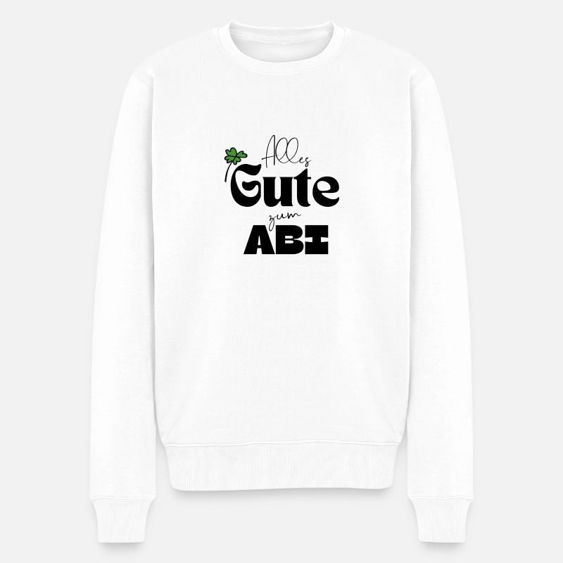 Alles Gute zum Abi - Männer Premium Bio Pullover - Weiß