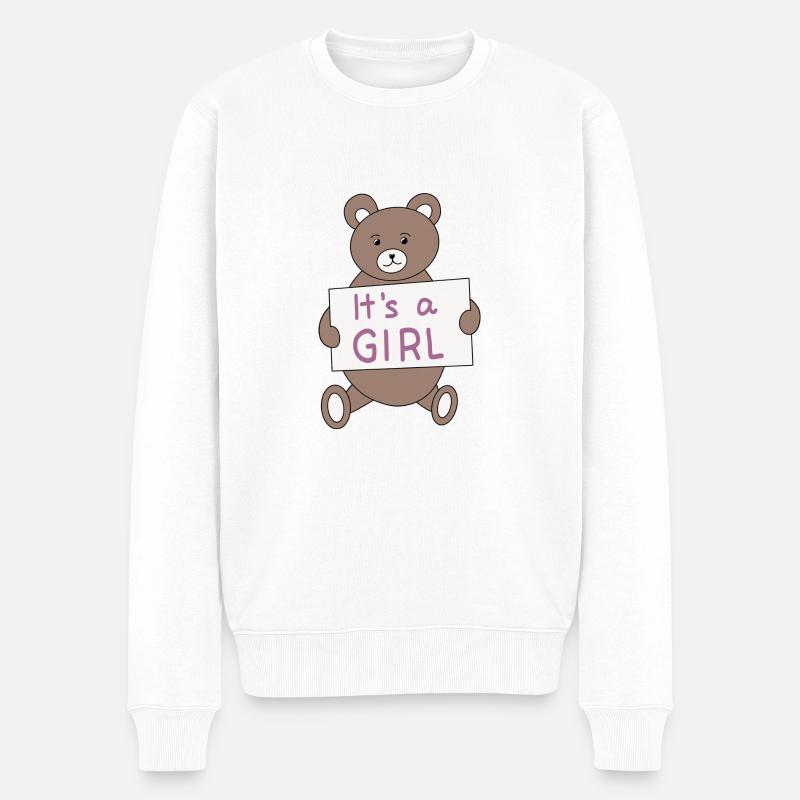 C’est une fille - Pull Premium bio Homme - blanc