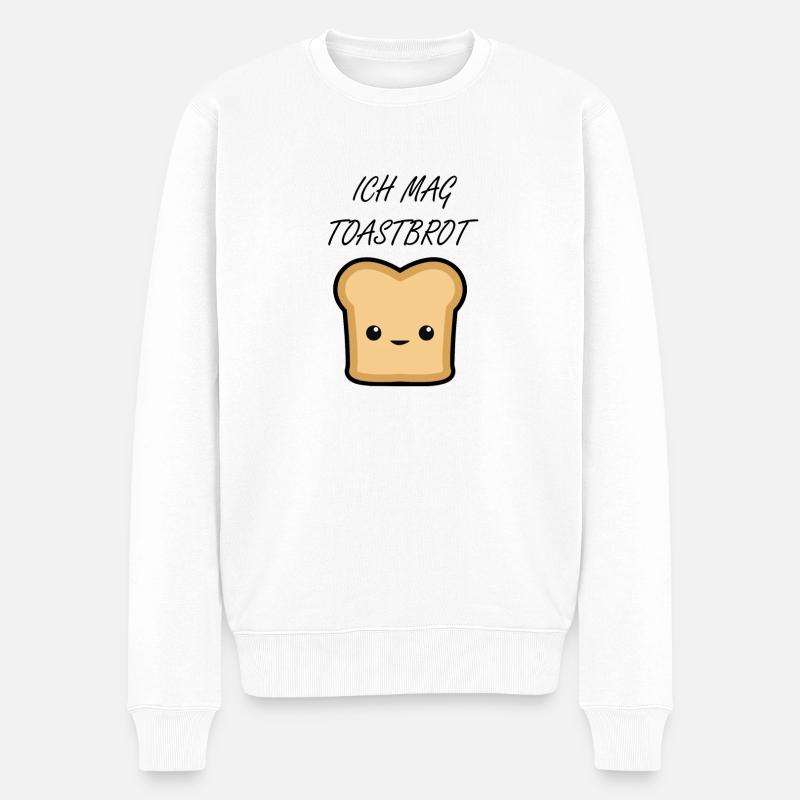 toast - Männer Premium Bio Pullover - Weiß