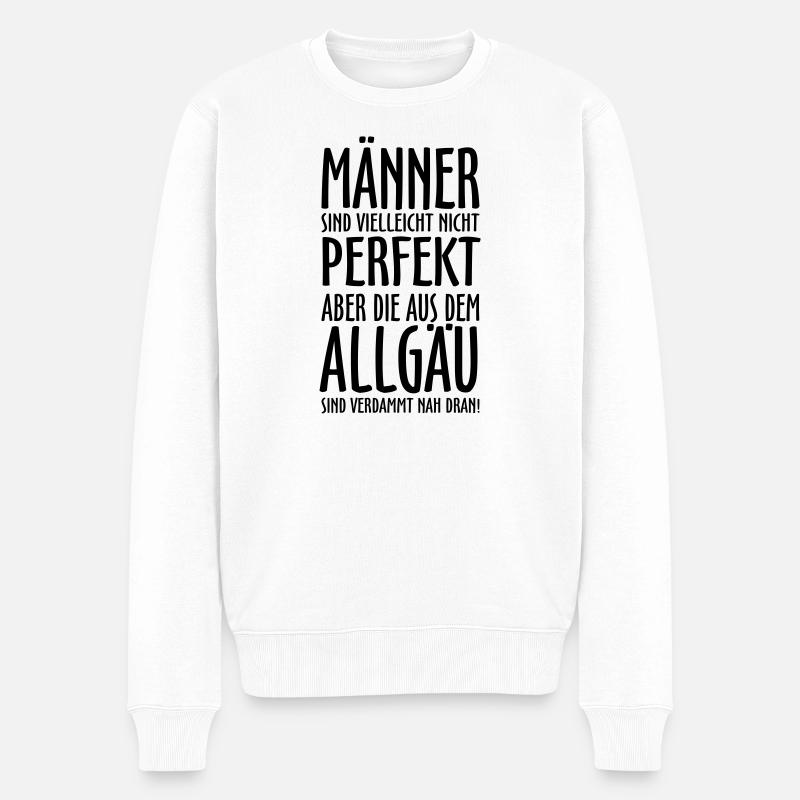 Männer aus dem Allgäu - Männer Premium Bio Pullover - Weiß
