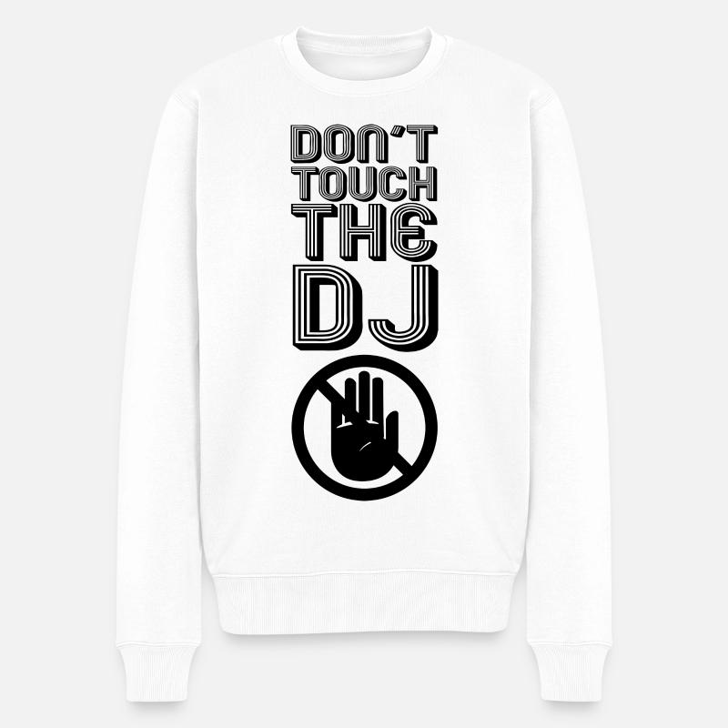 DJ Witz - Männer Premium Bio Pullover - Weiß