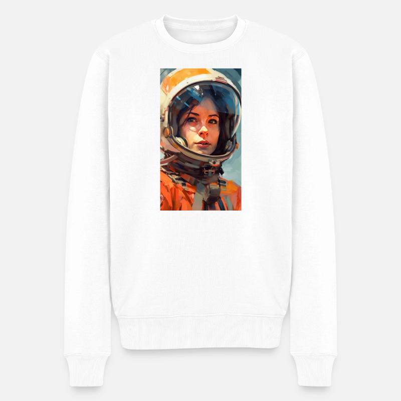 Fille de l’espace - Pull Premium bio Homme - blanc