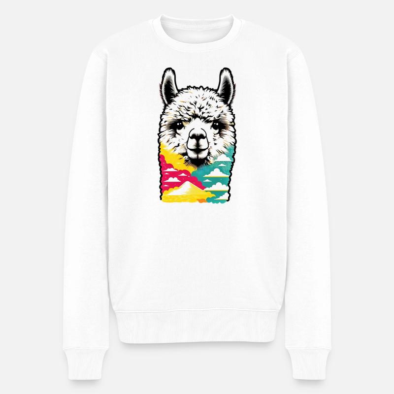 Alpaga - Pull Premium bio Homme - blanc