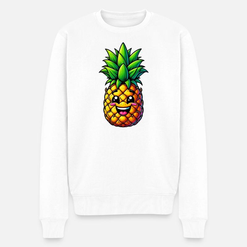Ananas - Pull Premium bio Homme - blanc