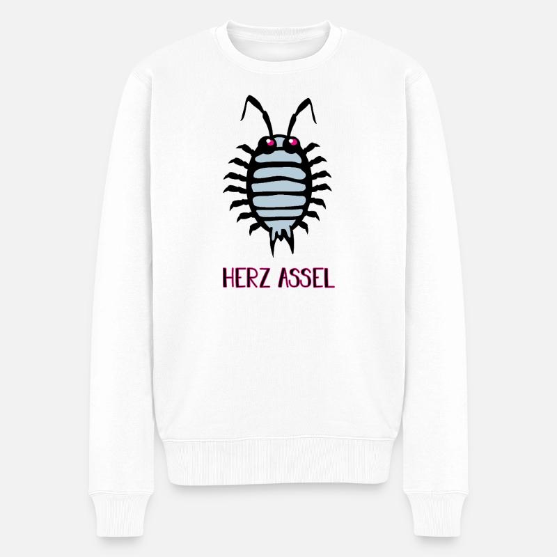 Assel - Männer Premium Bio Pullover - Weiß