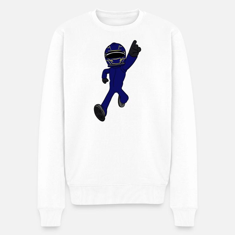 pilote de course - Pull Premium bio Homme - blanc
