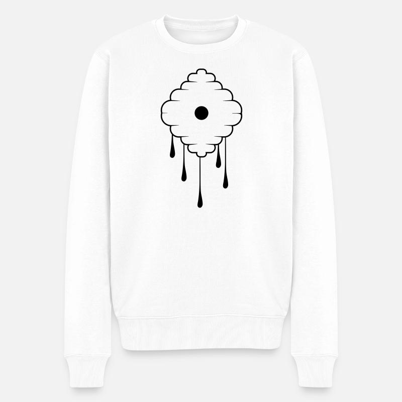Bienen Nest  - Männer Premium Bio Pullover - Weiß