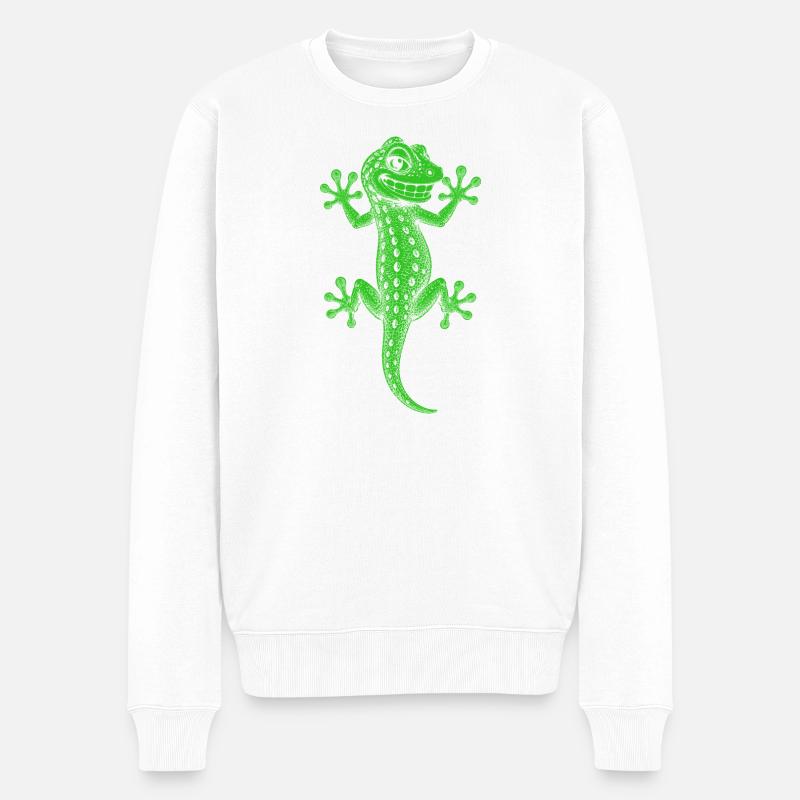 Gecko - Pull Premium bio Homme - blanc