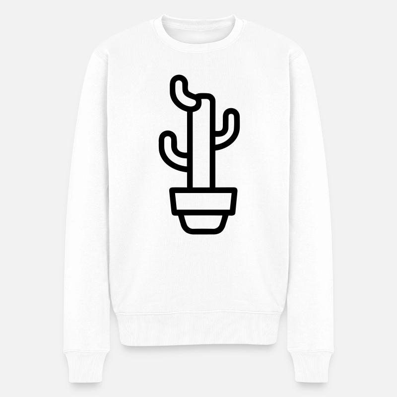 Cactus - Pull Premium bio Homme - blanc