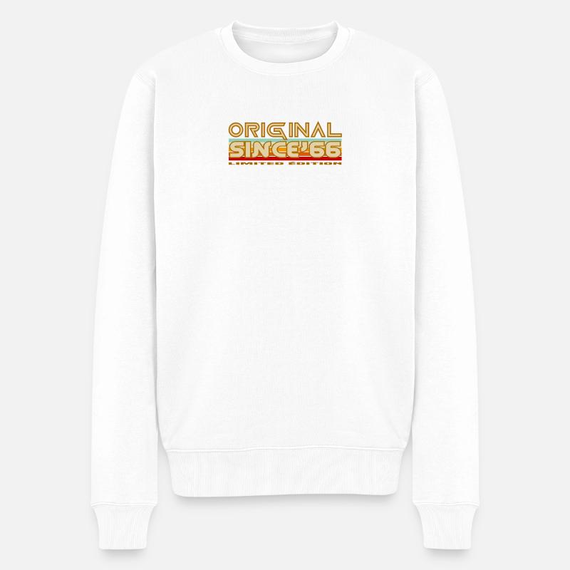 Original seit 66 Limited Edition - Männer Premium Bio Pullover - Weiß