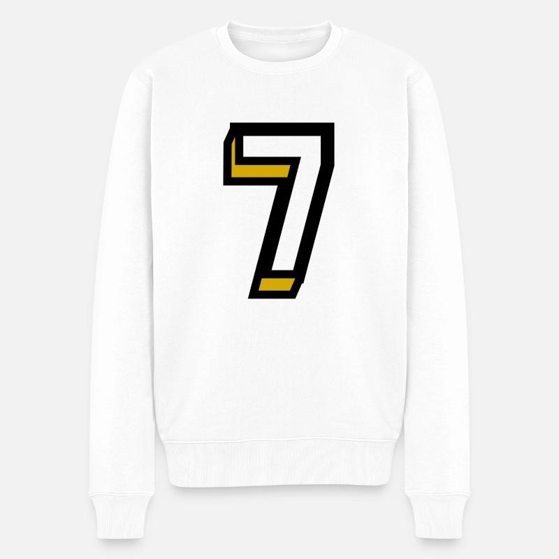 7. ANNIVERSAIRE. HAPPY BIRTHDAY - Pull Premium bio Homme - blanc