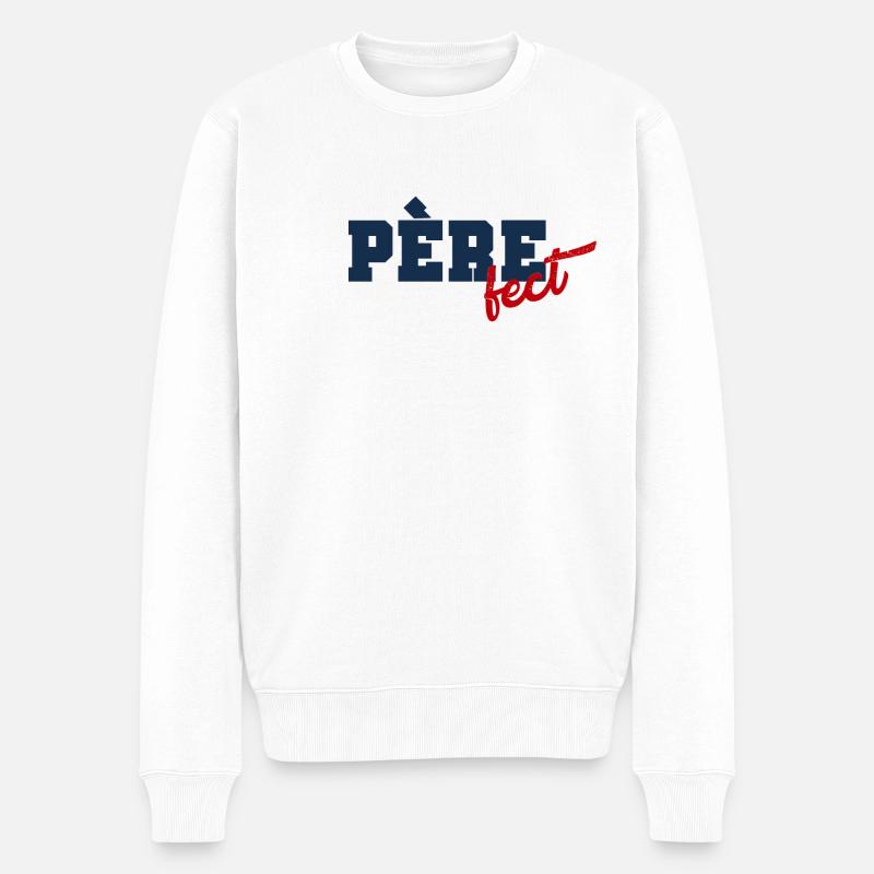 Père fect - Pull Premium bio Homme - blanc