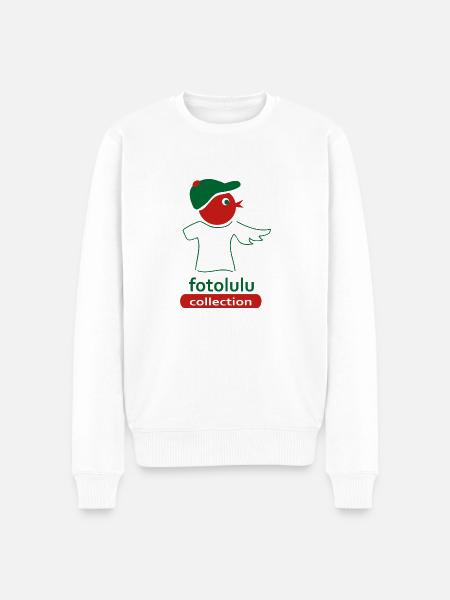 fotolulu collection - Männer Premium Bio Pullover - Weiß