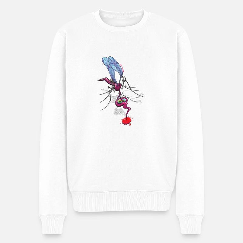 Moustique Suceur de Sang - Pull Premium bio Homme - blanc