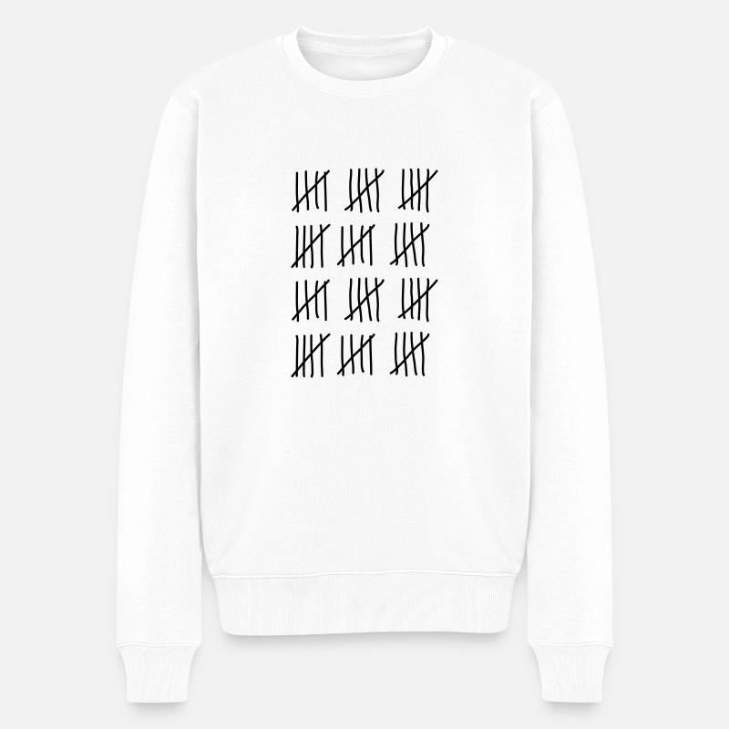 60. Geburtstag - Männer Premium Bio Pullover - Weiß