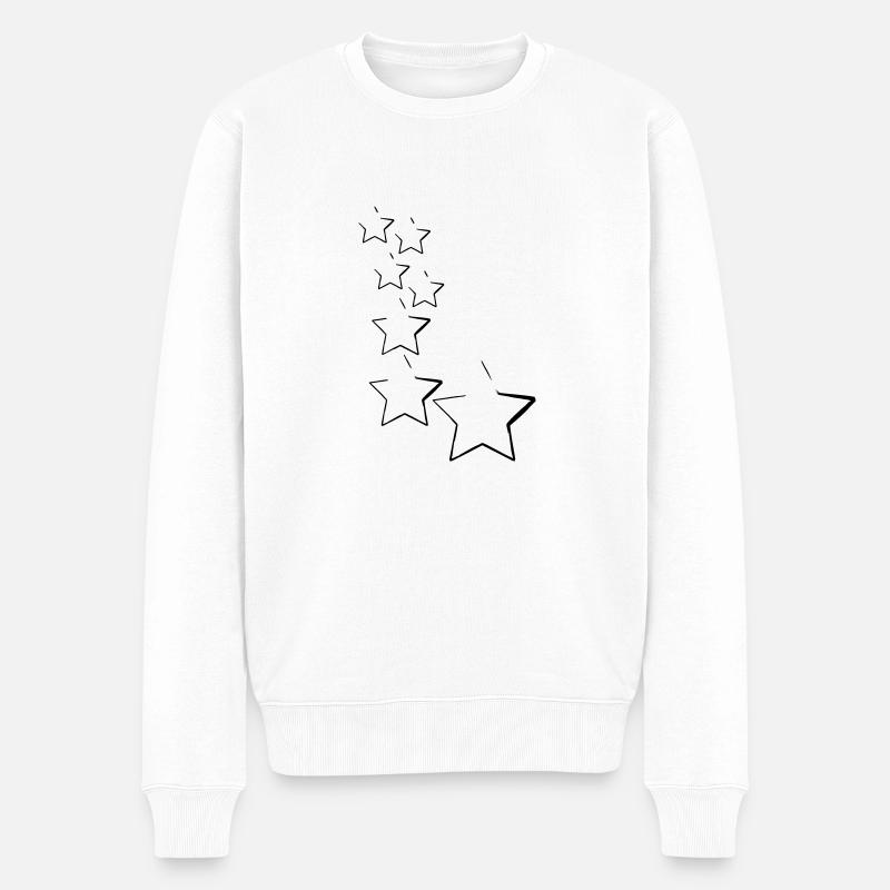 étoiles - Pull Premium bio Homme - blanc