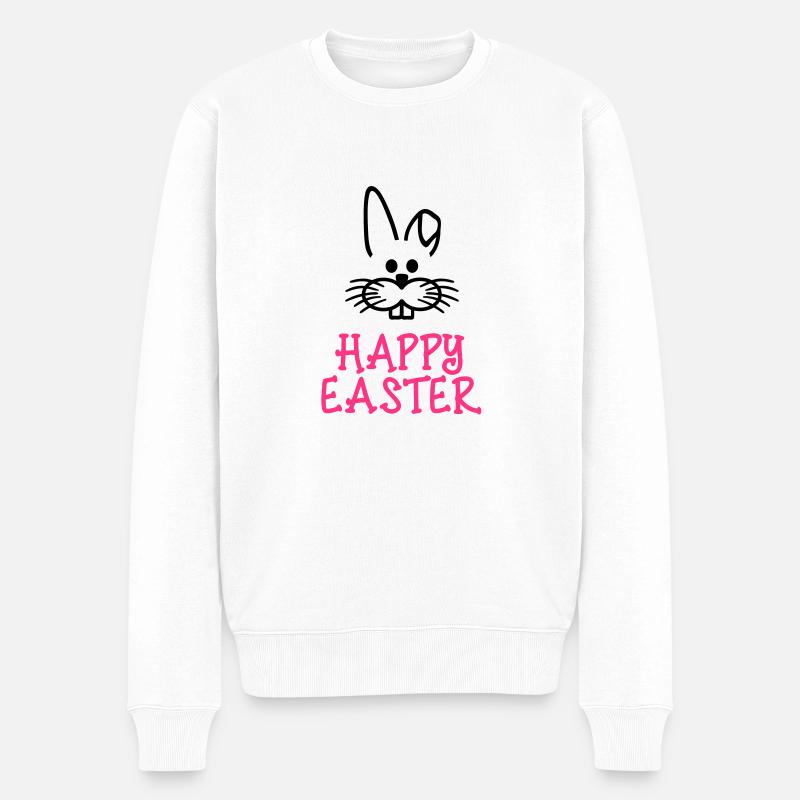 Happy Easter - Pull Premium bio Homme - blanc
