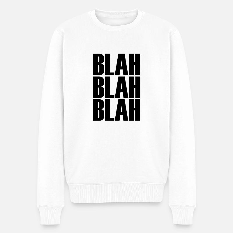 bla bla bla POP - Pull Premium bio Homme - blanc