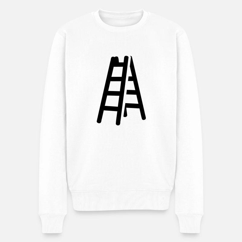 Leiter - Männer Premium Bio Pullover - Weiß