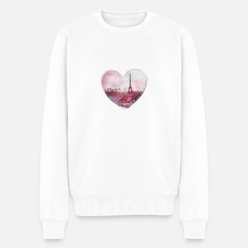 Paris - Pull Premium bio Homme - blanc