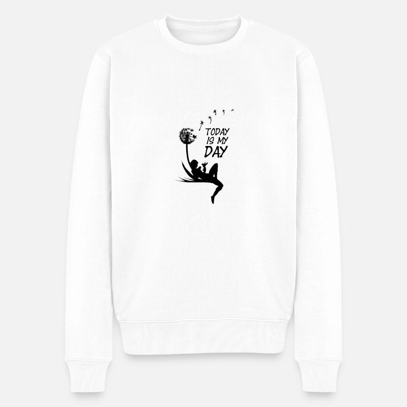 Today is myday - Pull Premium bio Homme - blanc