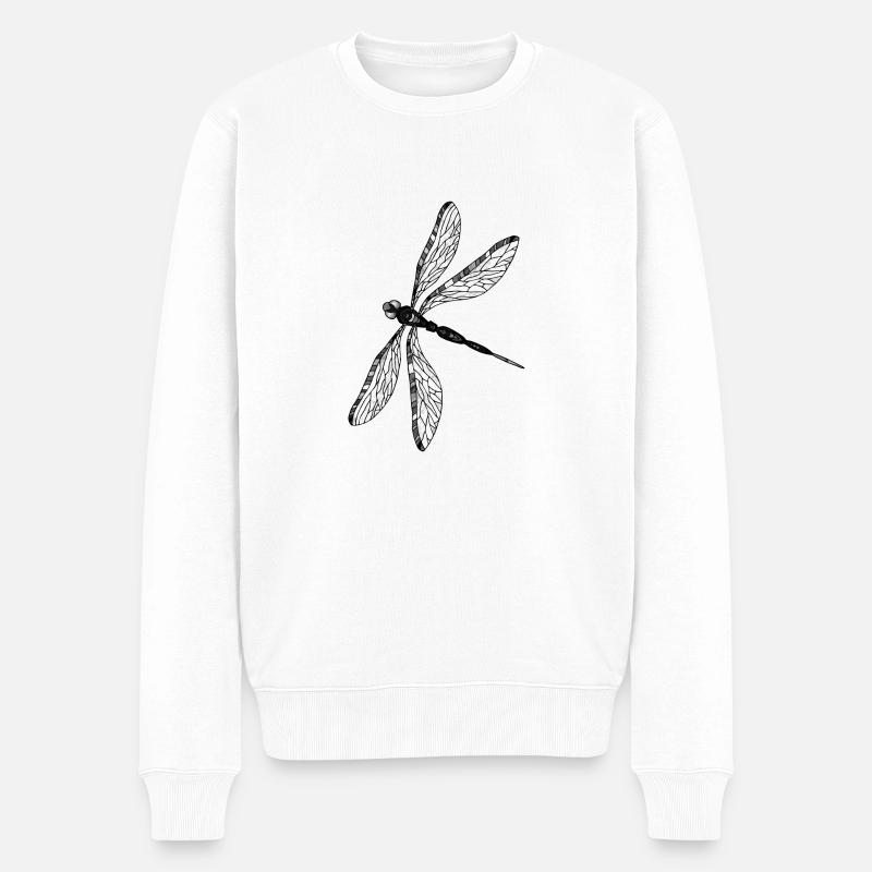 Libellule - Pull Premium bio Homme - blanc