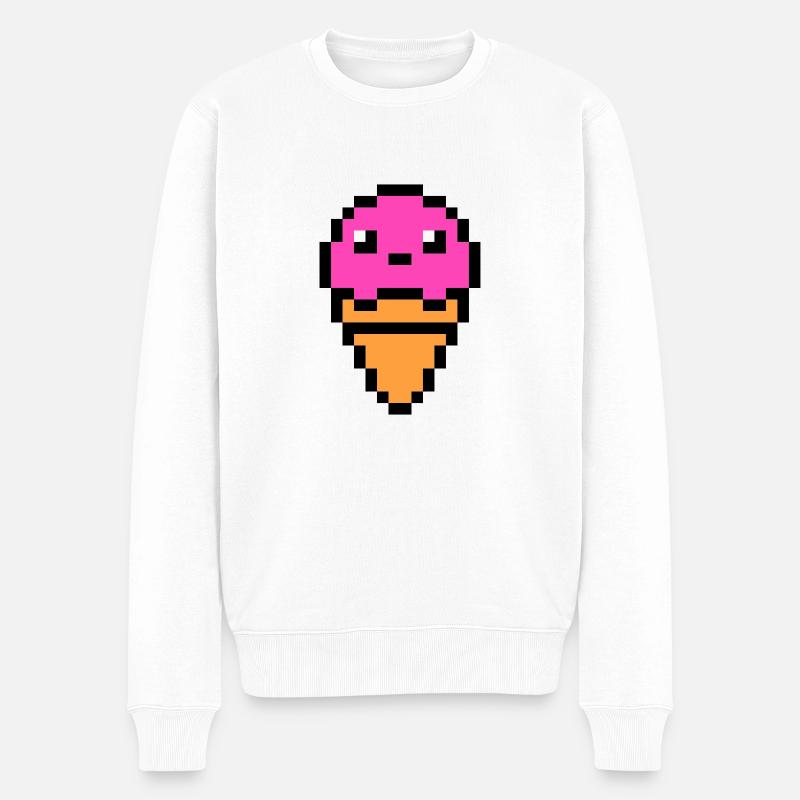 glace - Pull Premium bio Homme - blanc