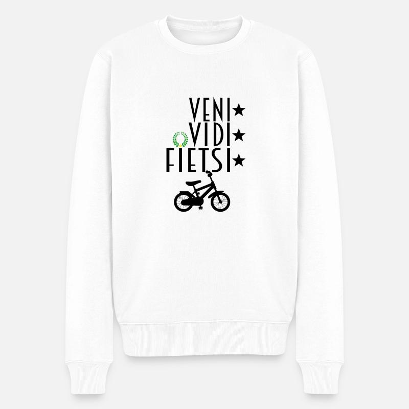 VENI VIDI ( FIETSI ) VICI - Pull Premium bio Homme - blanc