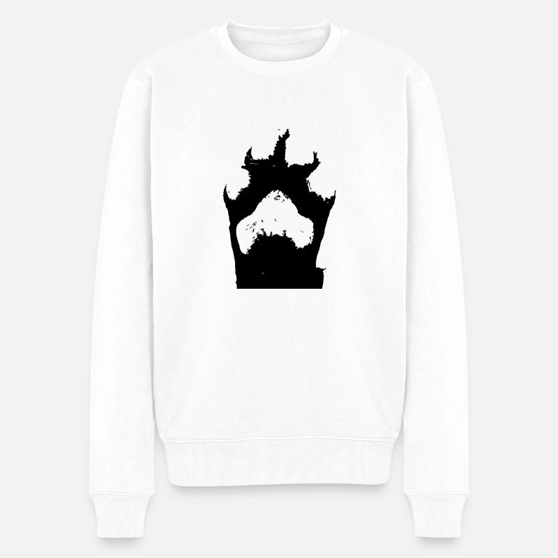 Hund Dog - Männer Premium Bio Pullover - Weiß