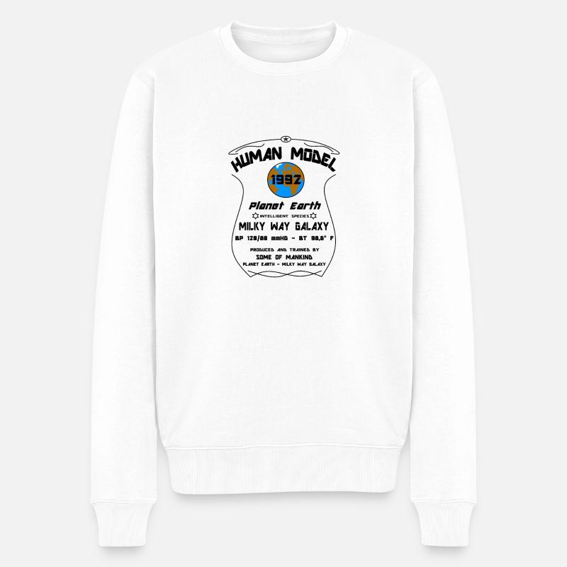 1992 - Männer Premium Bio Pullover - Weiß