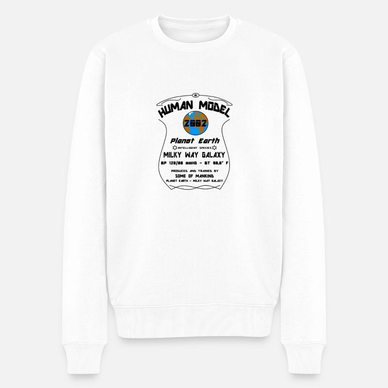 2002 - Männer Premium Bio Pullover - Weiß