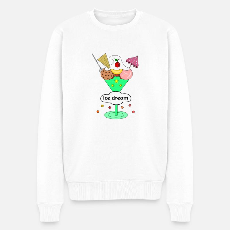 Rêve de glace - Pull Premium bio Homme - blanc