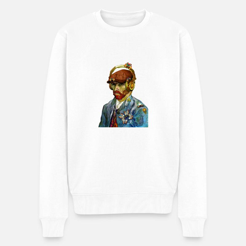 Vincent van Gogh - Pull Premium bio Homme - blanc