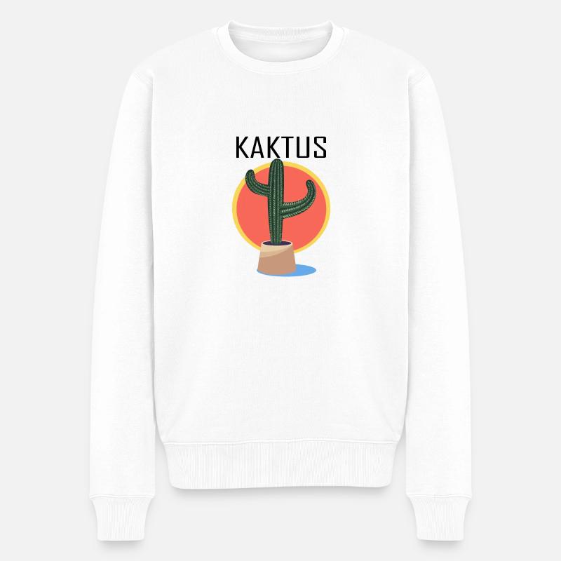cactus soleil mexique - Pull Premium bio Homme - blanc