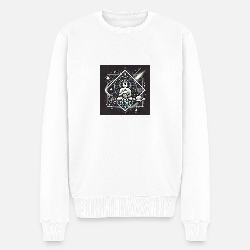 IMG 8288 - Männer Premium Bio Pullover - Weiß