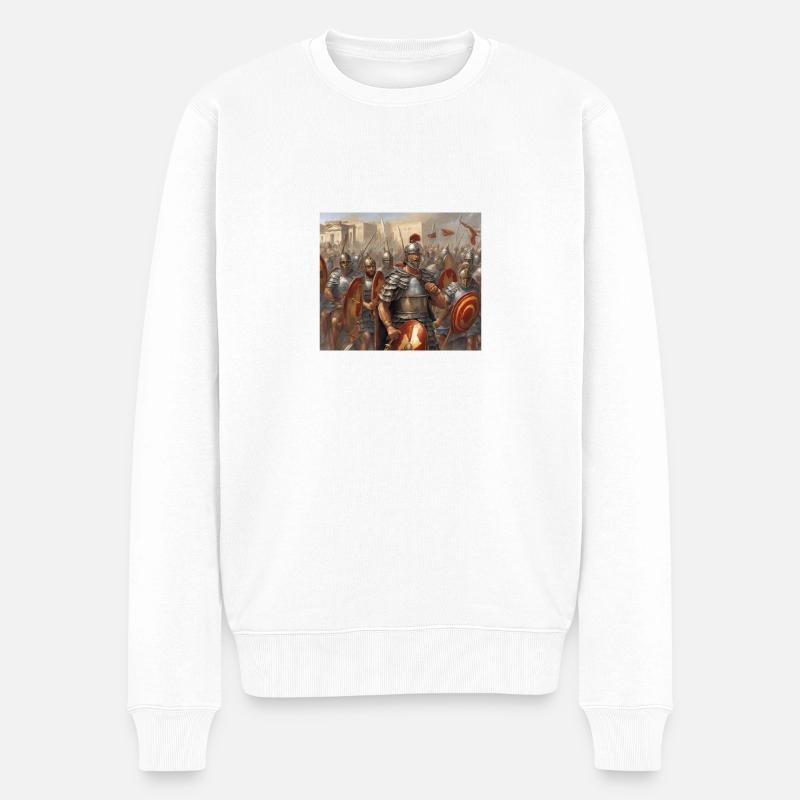 Commandez stop ! - Pull Premium bio Homme - blanc