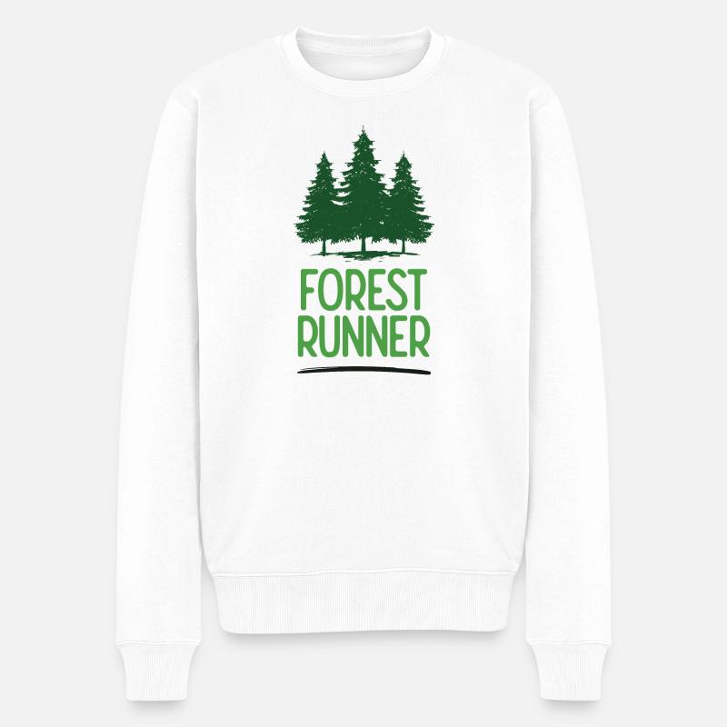 Coureur forestier - Pull Premium bio Homme - blanc